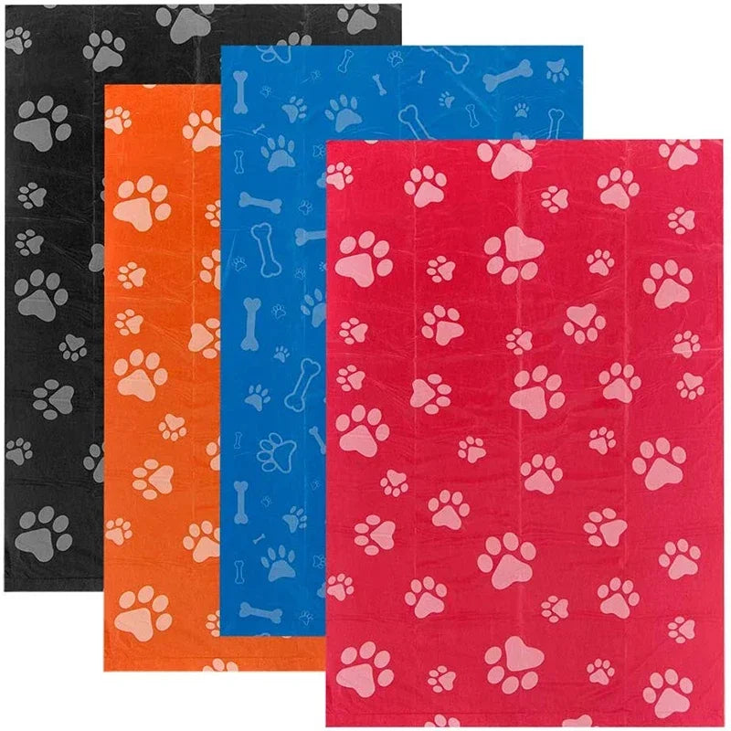 Bolsas para excrementos de perro (75 bolsas) para limpieza exterior. Suministros para mascotas. 15 bolsas por rollo. Bolsas de basura de repuesto.