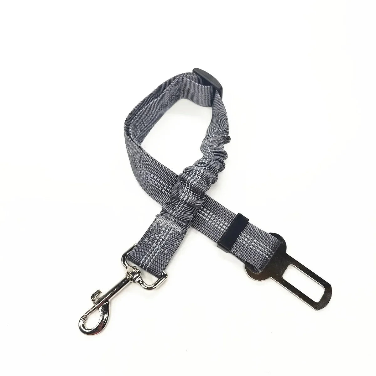 Cinturón de seguridad ajustable para mascotas, gatos y perros, arnés para coche, clip de correa, palanca de seguridad, collares de tracción, accesorios para perros.