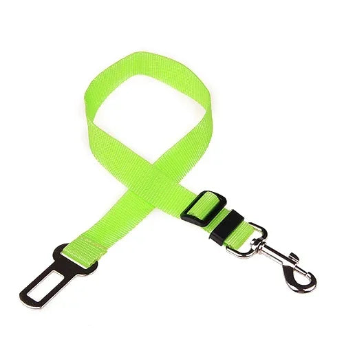 Cinturón de seguridad ajustable para mascotas, gatos y perros, arnés para coche, clip de correa, palanca de seguridad, collares de tracción, accesorios para perros.