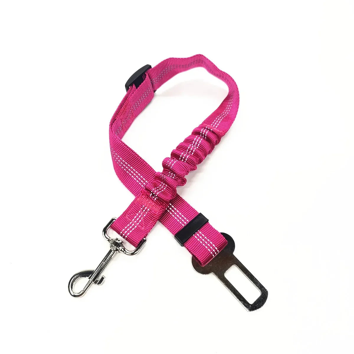 Cinturón de seguridad ajustable para mascotas, gatos y perros, arnés para coche, clip de correa, palanca de seguridad, collares de tracción, accesorios para perros.