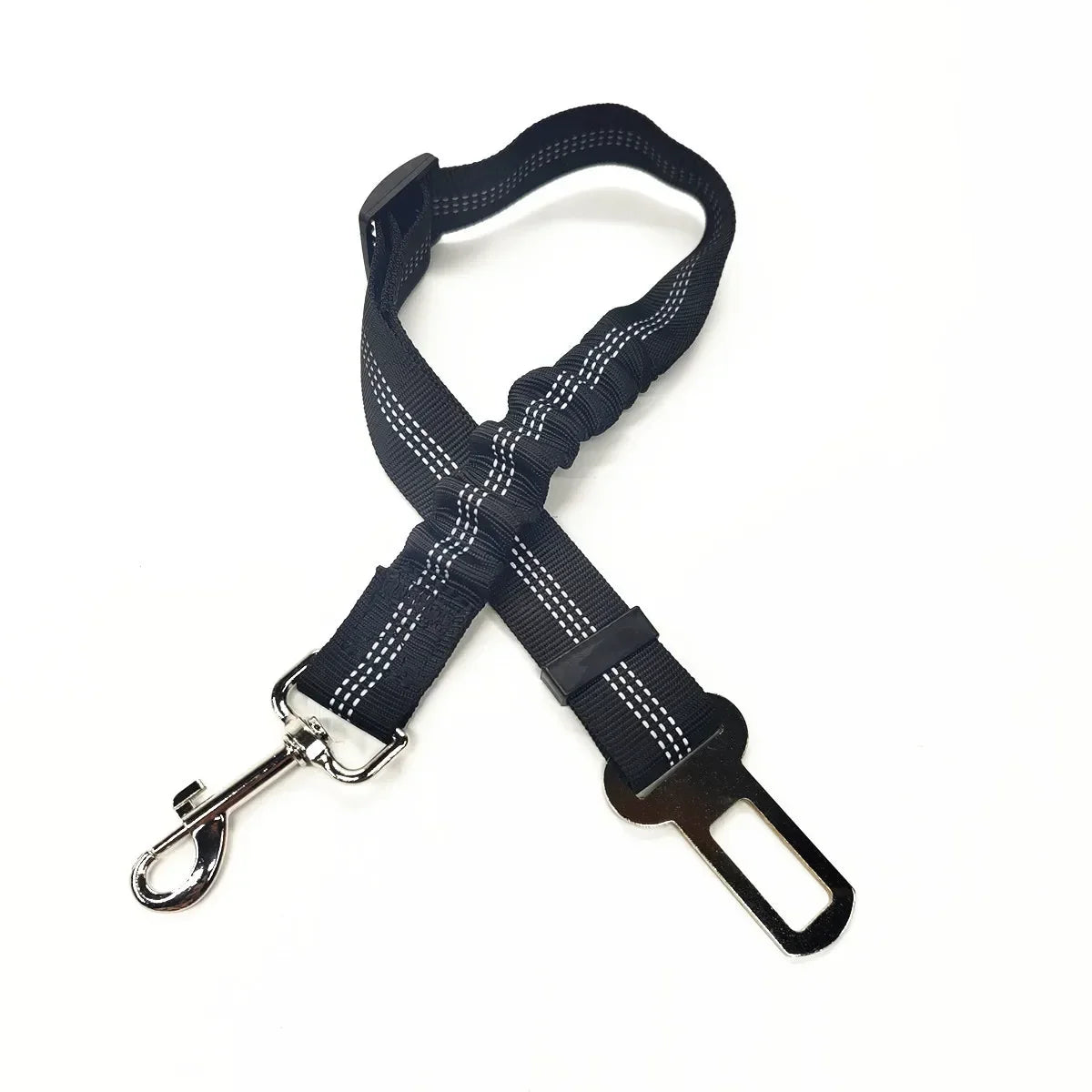 Cinturón de seguridad ajustable para mascotas, gatos y perros, arnés para coche, clip de correa, palanca de seguridad, collares de tracción, accesorios para perros.