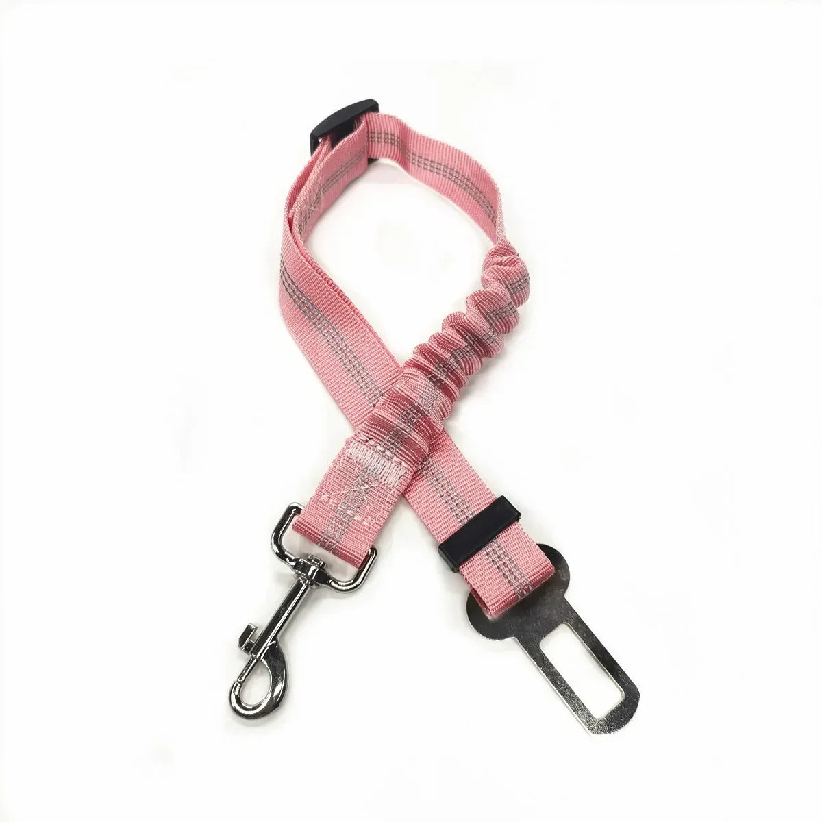 Cinturón de seguridad ajustable para mascotas, gatos y perros, arnés para coche, clip de correa, palanca de seguridad, collares de tracción, accesorios para perros.